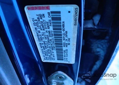 2001 Toyota Echo из США, поврежденный, VIN JTDBT123610176873